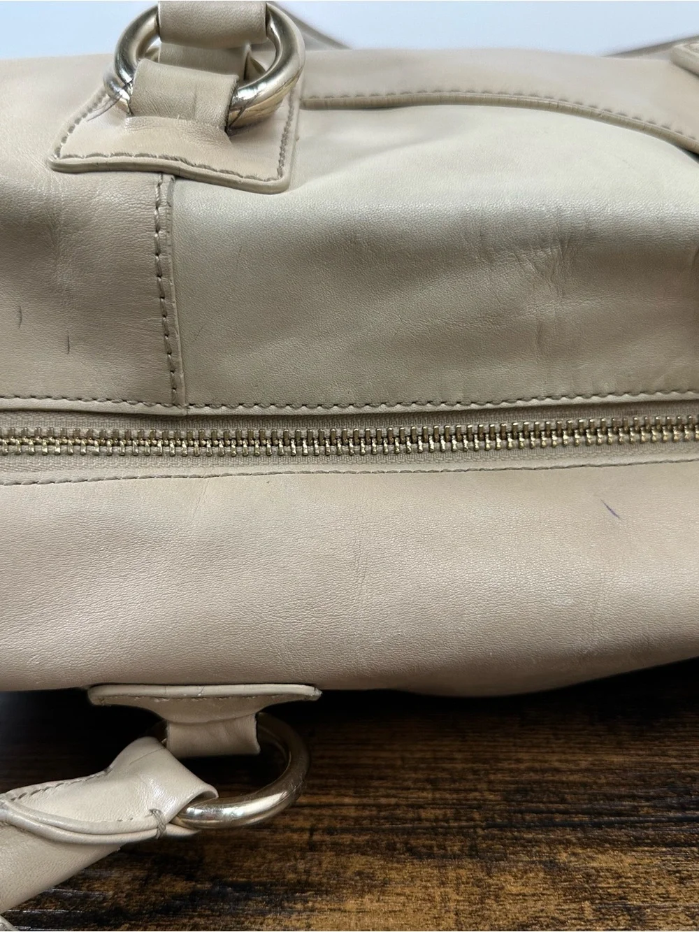 Cole Haan cream leather